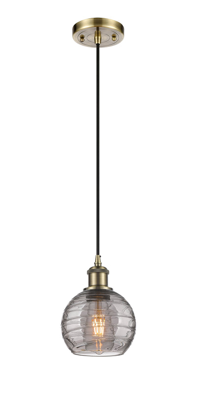 Ballston Mini Pendant Antique Brass Finish