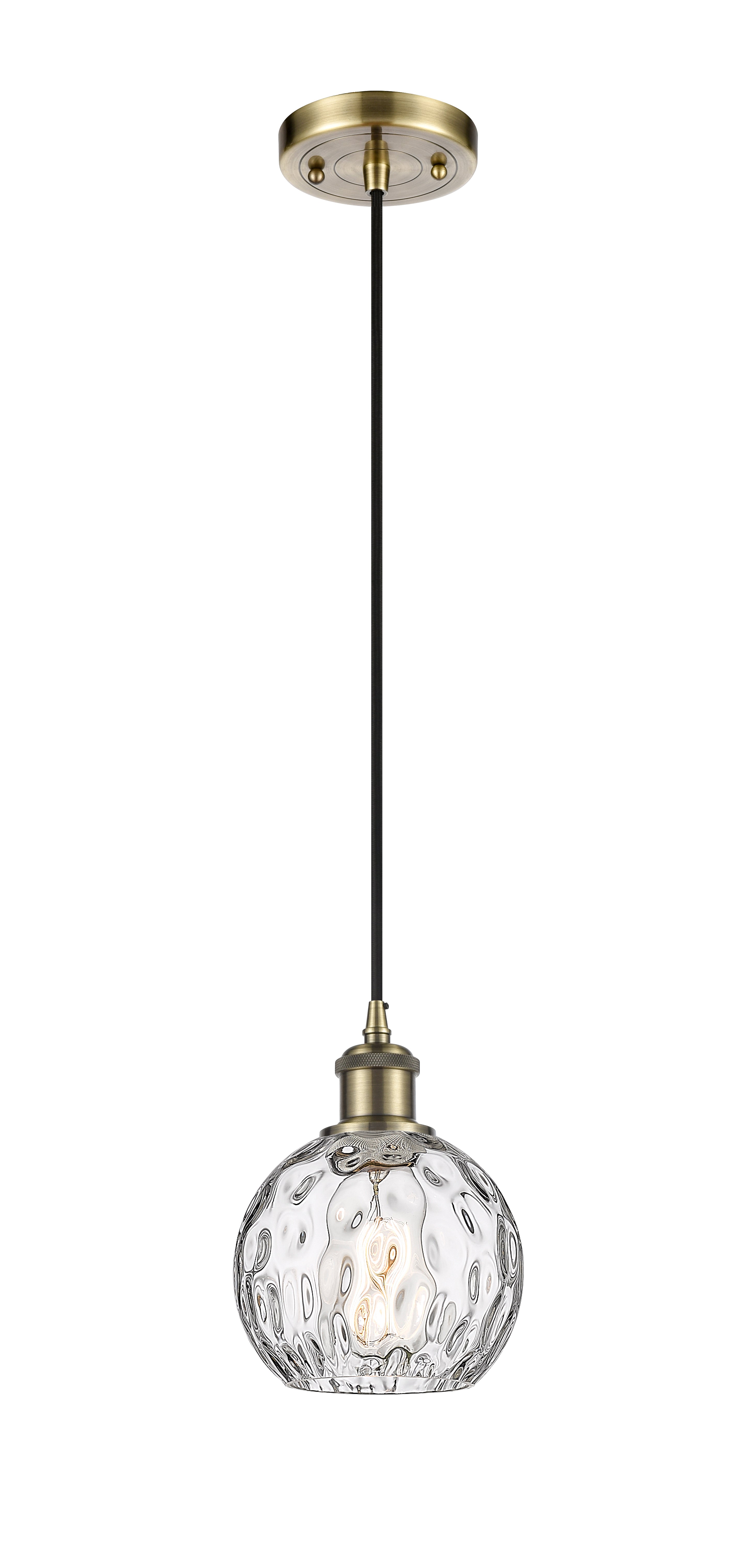 Ballston Mini Pendant Antique Brass Finish