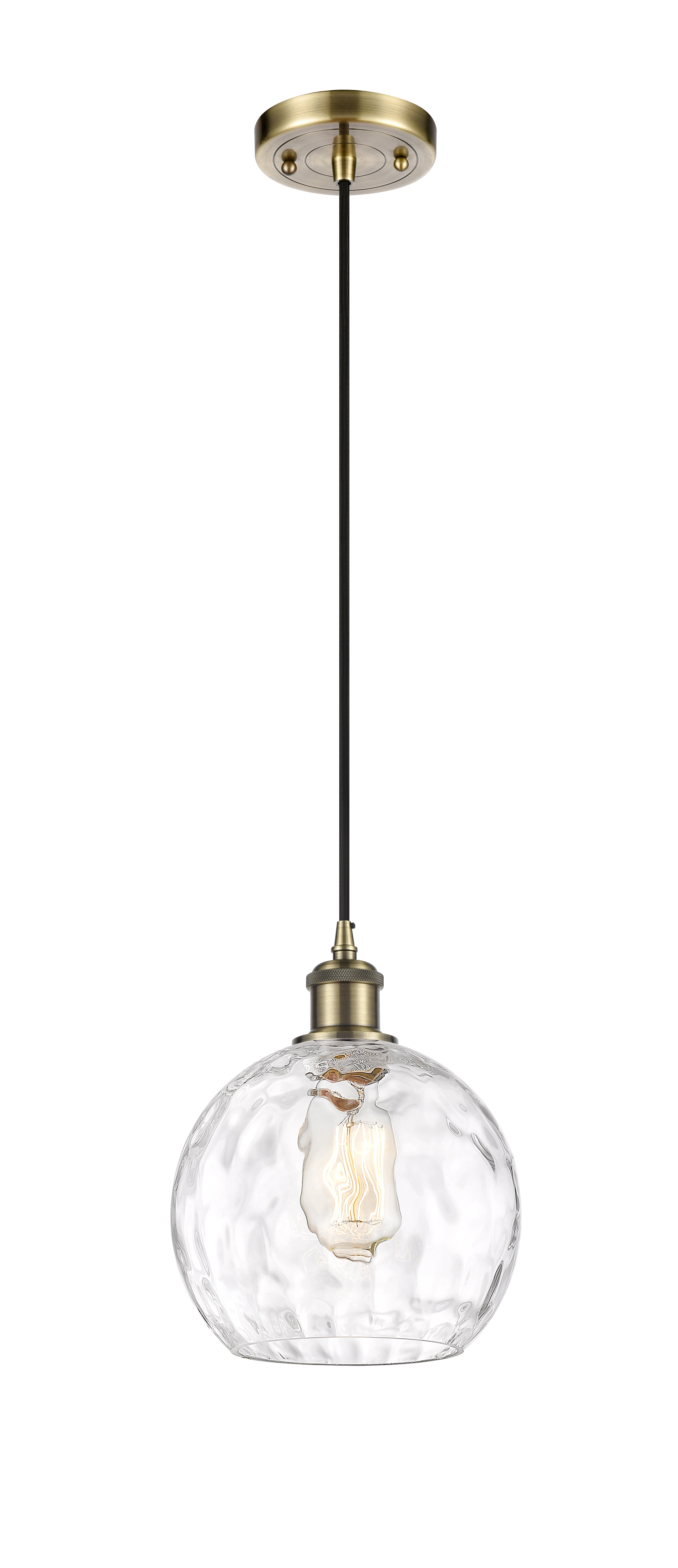 Ballston Mini Pendant Antique Brass Finish