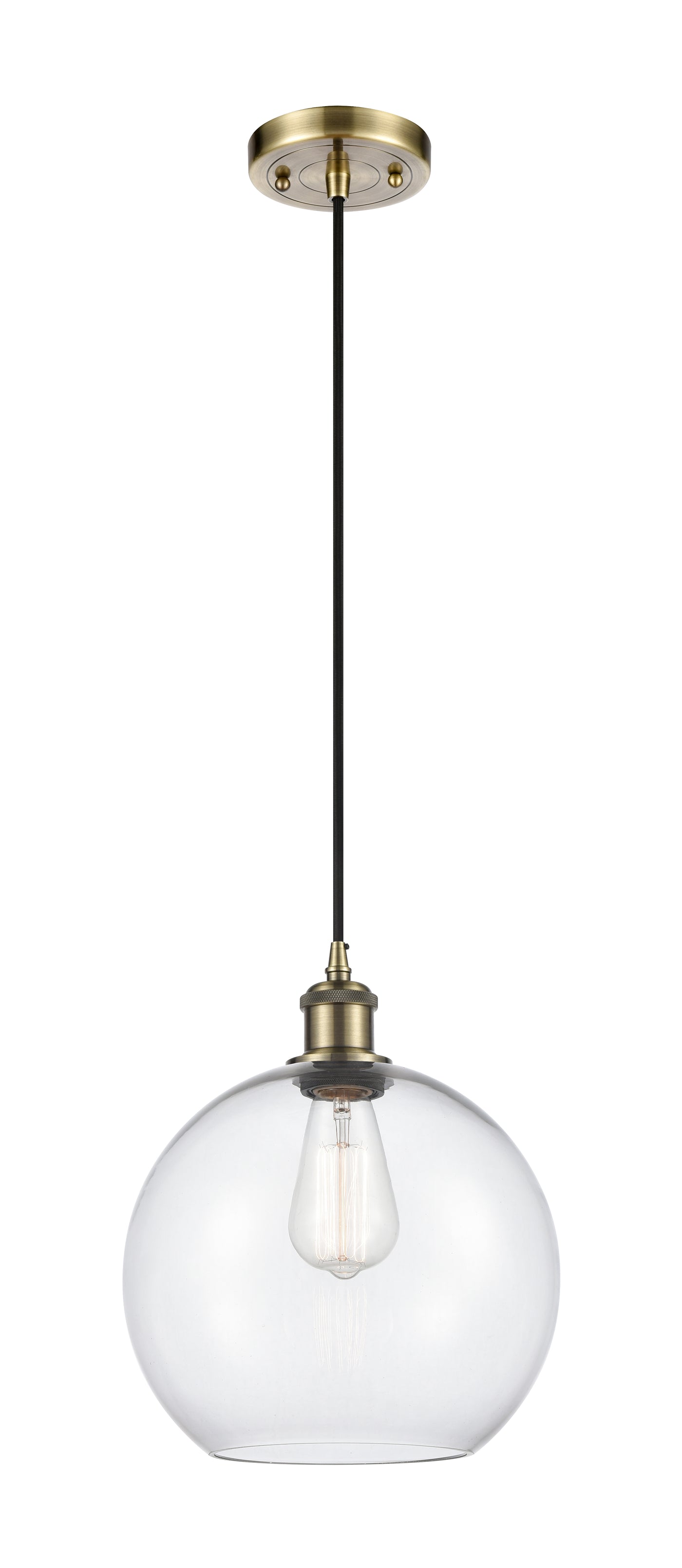 Ballston Mini Pendant Antique Brass Finish