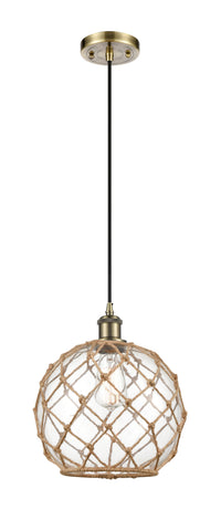 Ballston Mini Pendant Antique Brass Finish