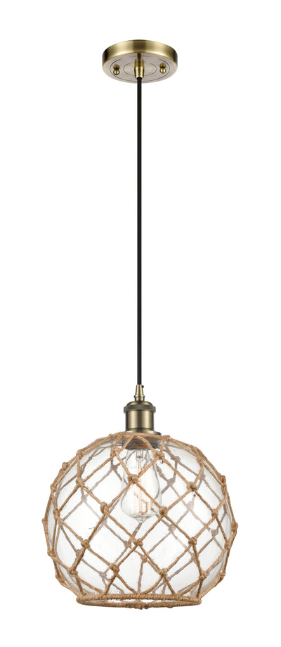 Ballston Mini Pendant Antique Brass Finish