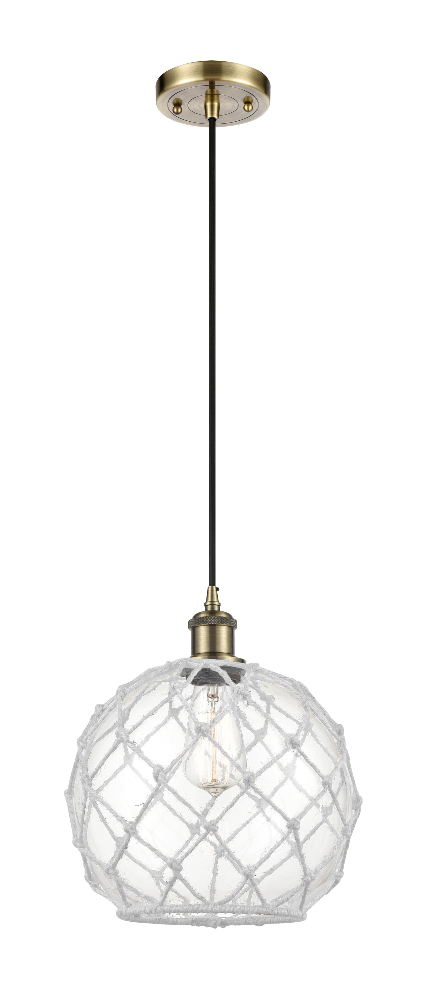 Ballston Mini Pendant Antique Brass Finish