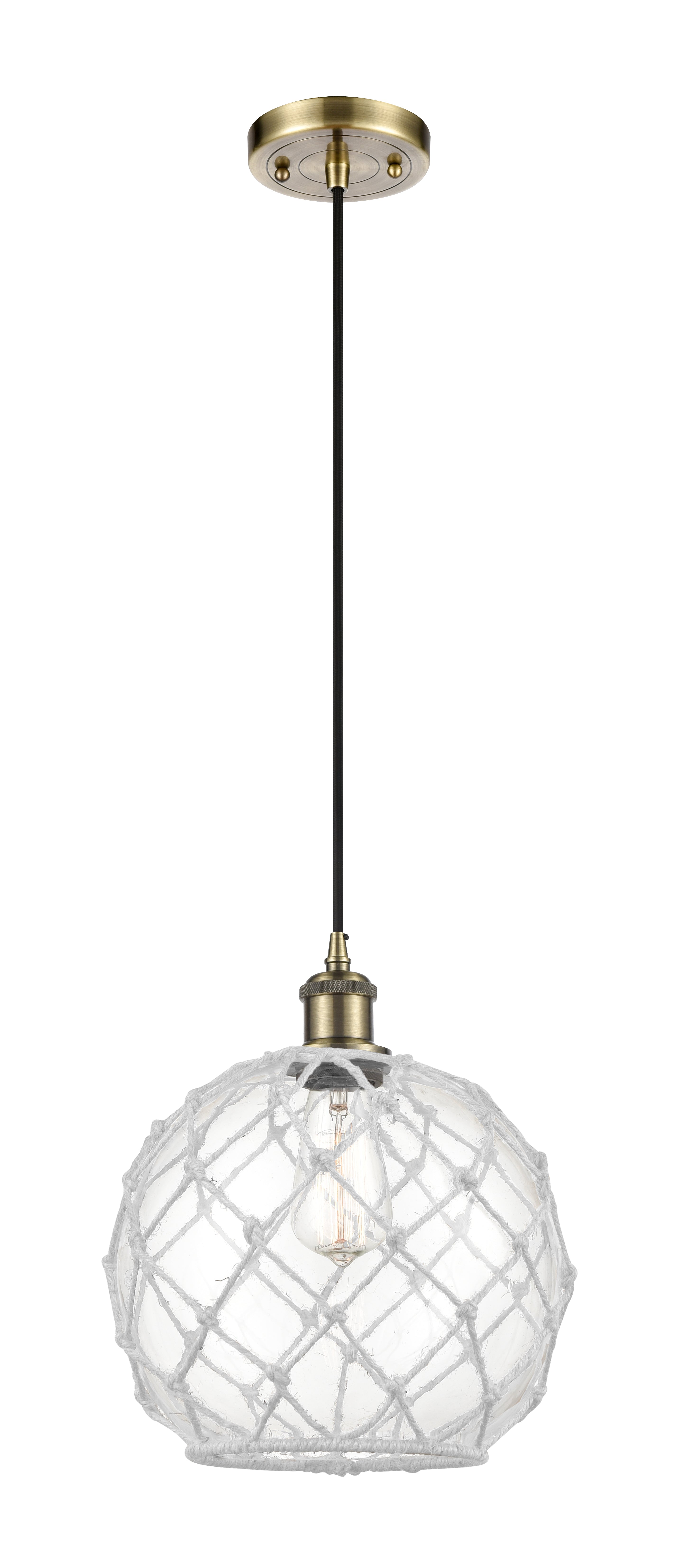 Ballston Mini Pendant Antique Brass Finish