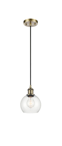 Ballston Mini Pendant Antique Brass Finish
