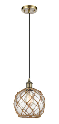 Ballston Mini Pendant Cast Brass 8 Inch