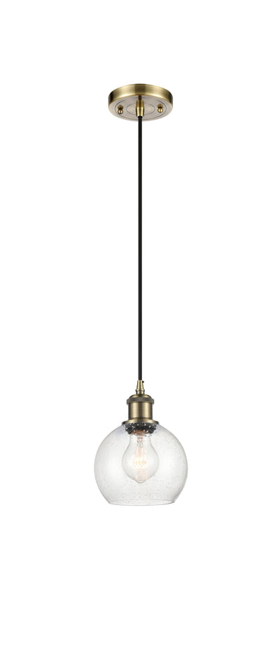 Ballston Mini Pendant Antique Brass Finish