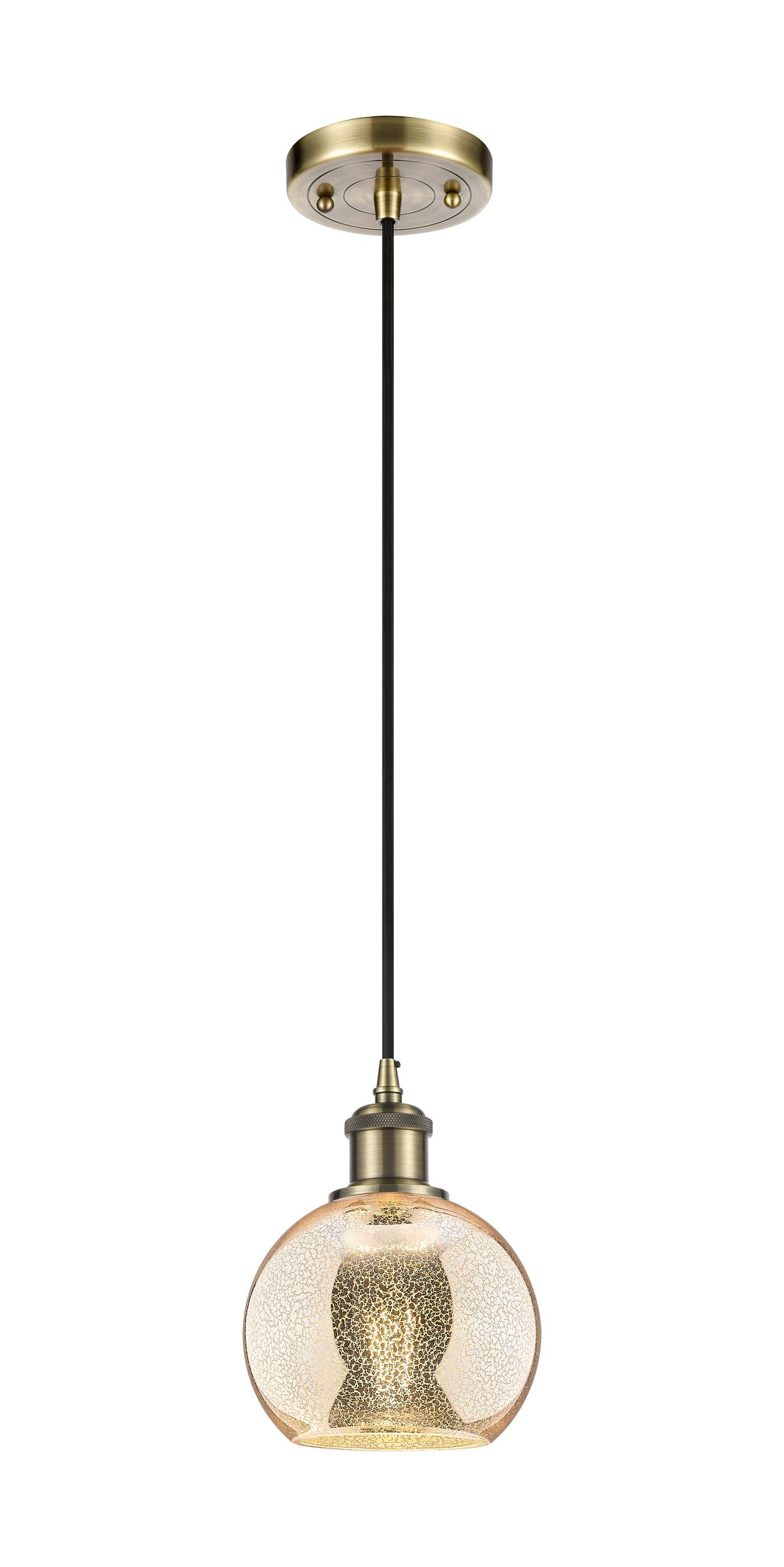 Ballston Mini Pendant Antique Brass Finish
