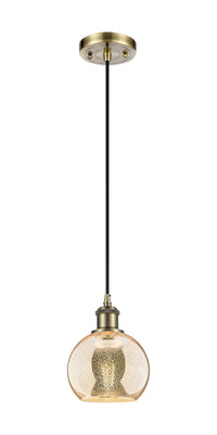 Ballston Mini Pendant Antique Brass Finish