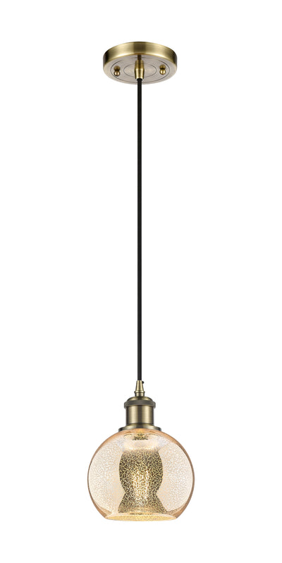 Ballston Mini Pendant Antique Brass Finish
