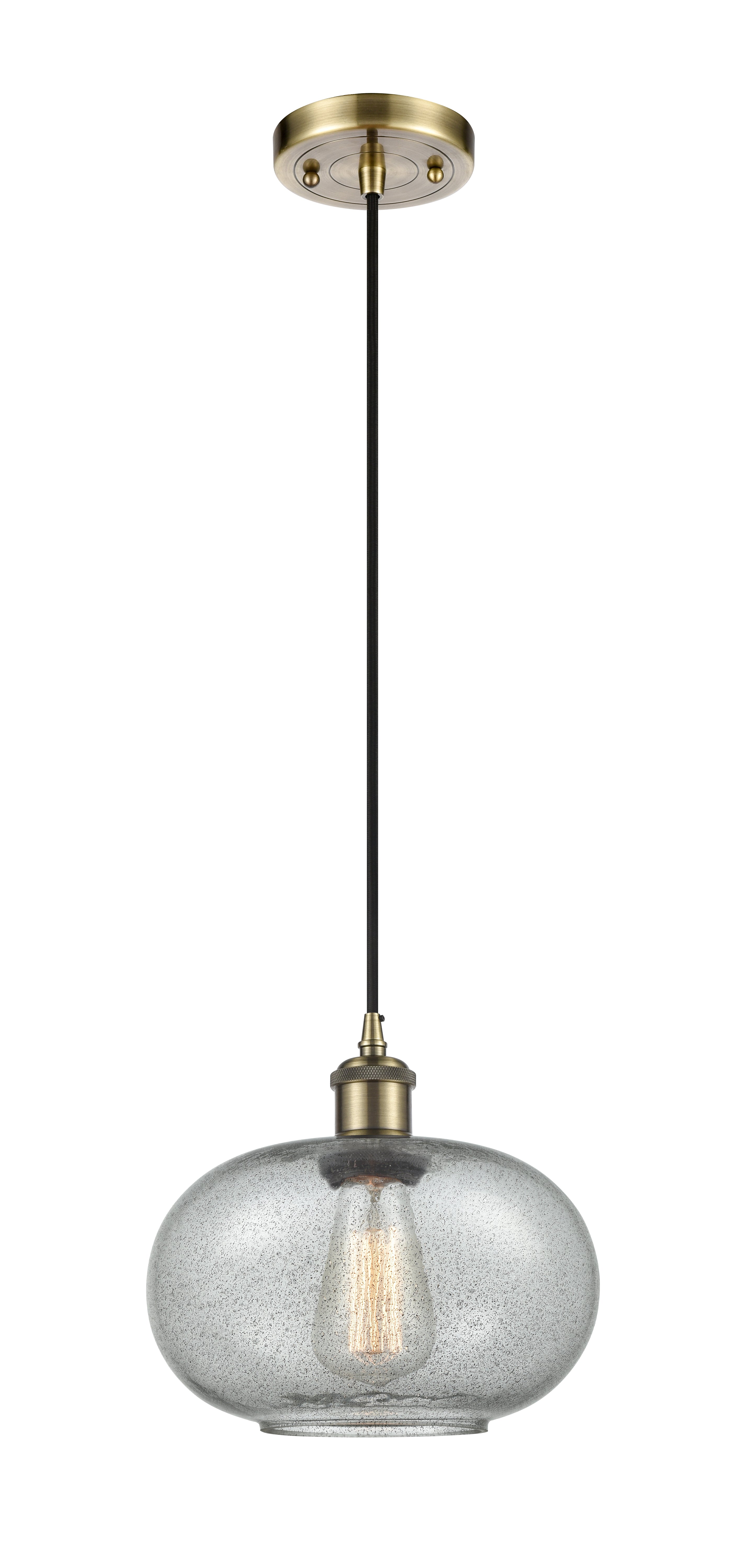 Ballston Mini Pendant Antique Brass Finish