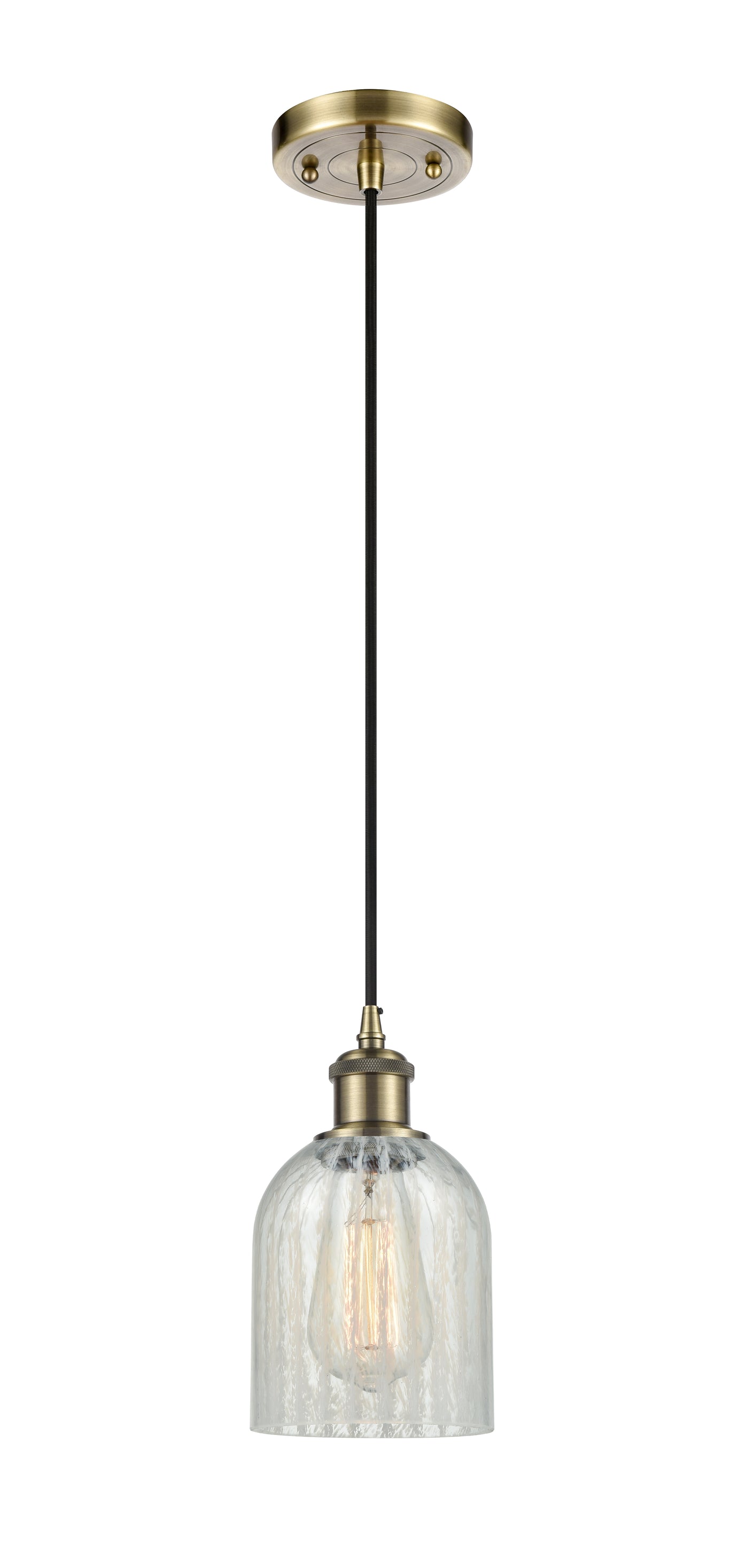 Ballston Mini Pendant Antique Brass Finish
