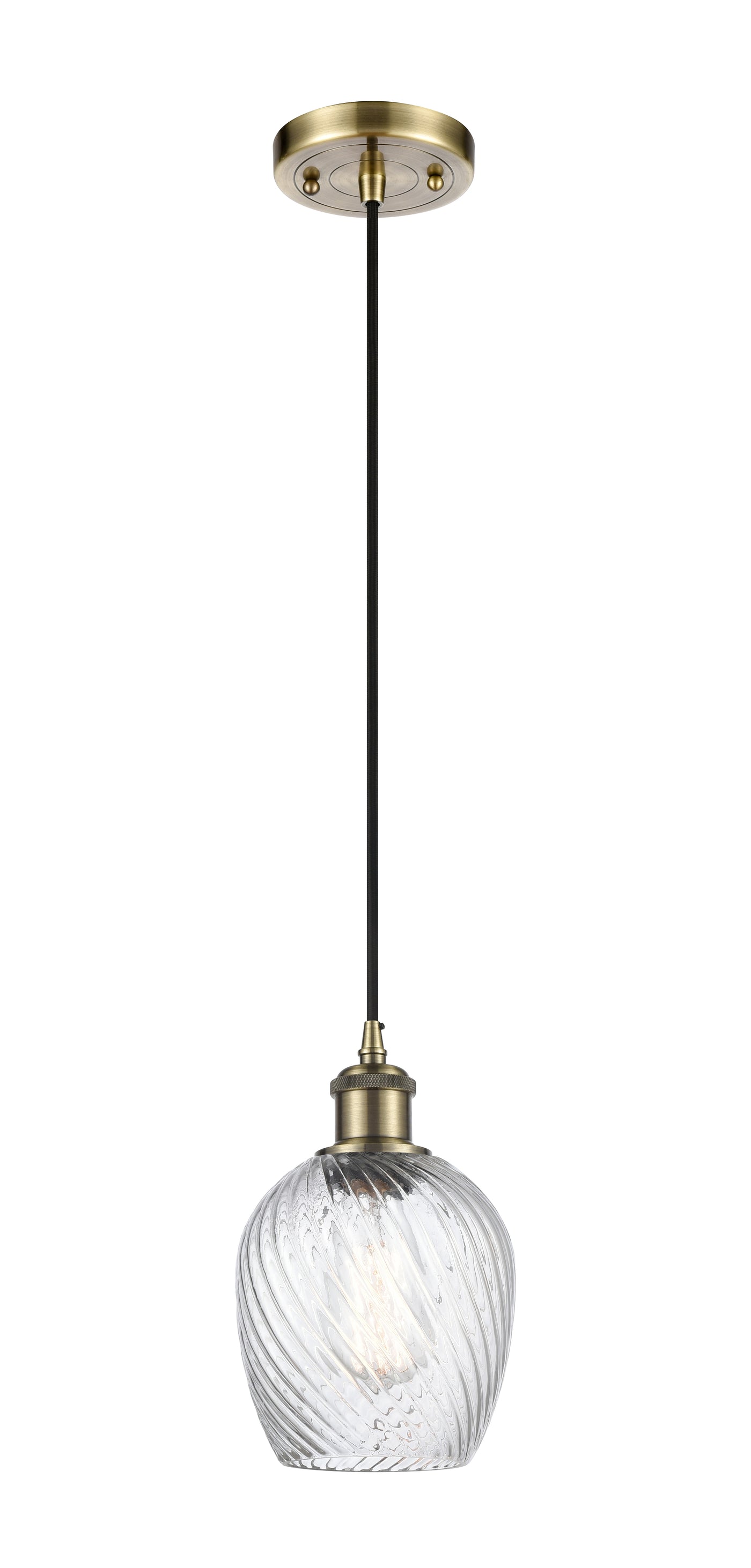 Ballston Mini Pendant Antique Brass Cast