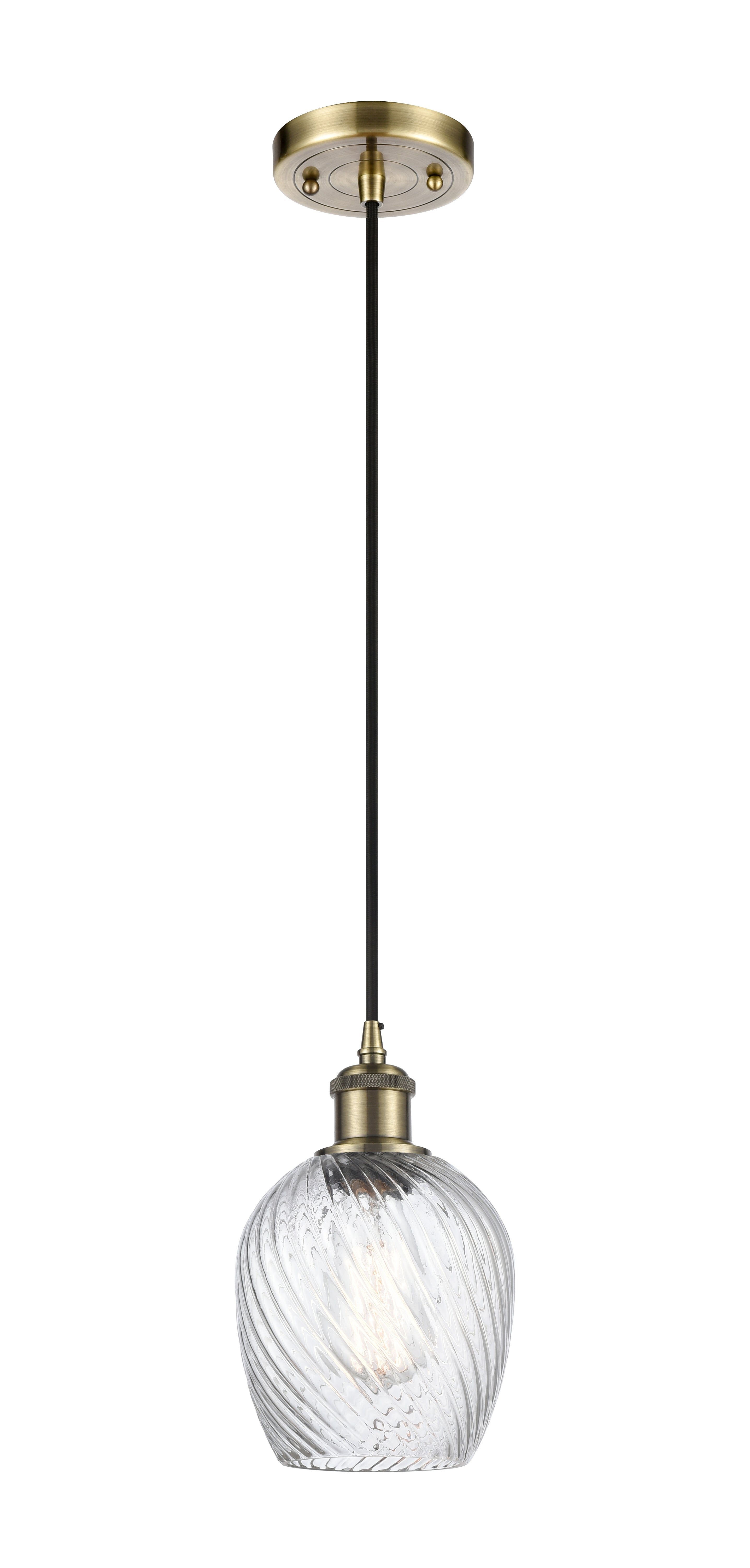 Ballston Mini Pendant Antique Brass Cast