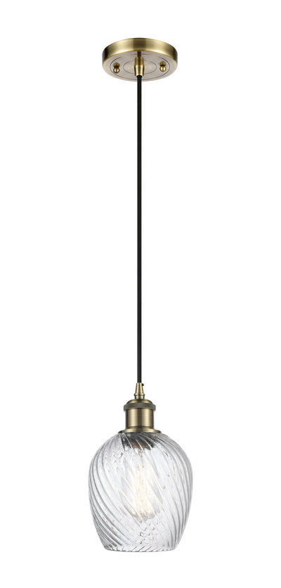 Ballston Mini Pendant Antique Brass Finish