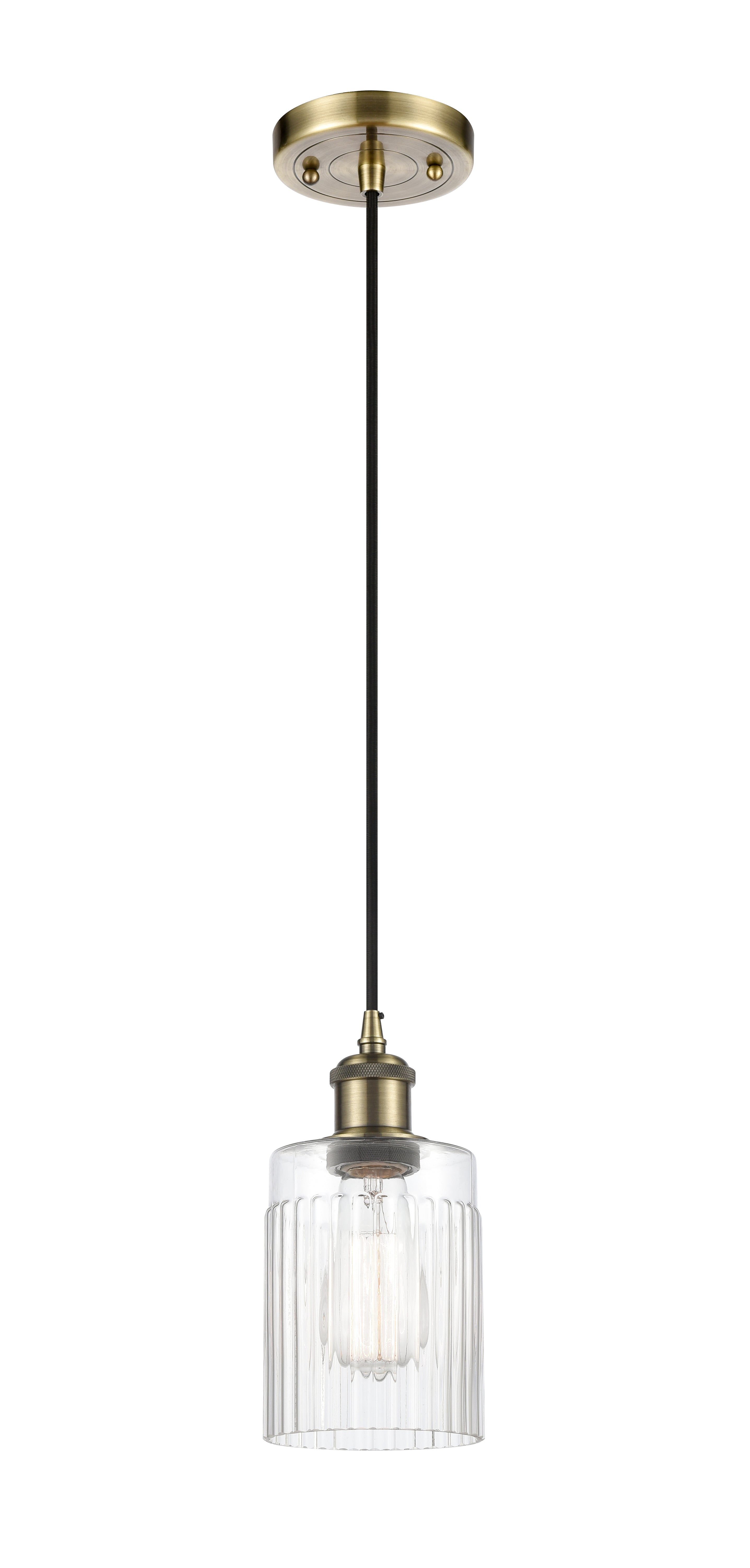 Ballston Mini Pendant Antique Brass Finish