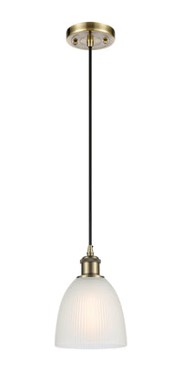 Ballston Mini Pendant Antique Brass Finish
