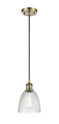 Ballston Mini Pendant Antique Brass 6 Inch
