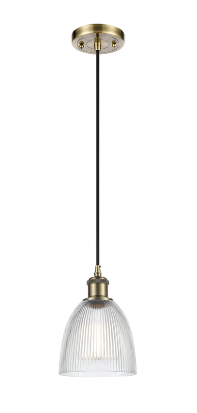 Ballston Mini Pendant Antique Brass Finish