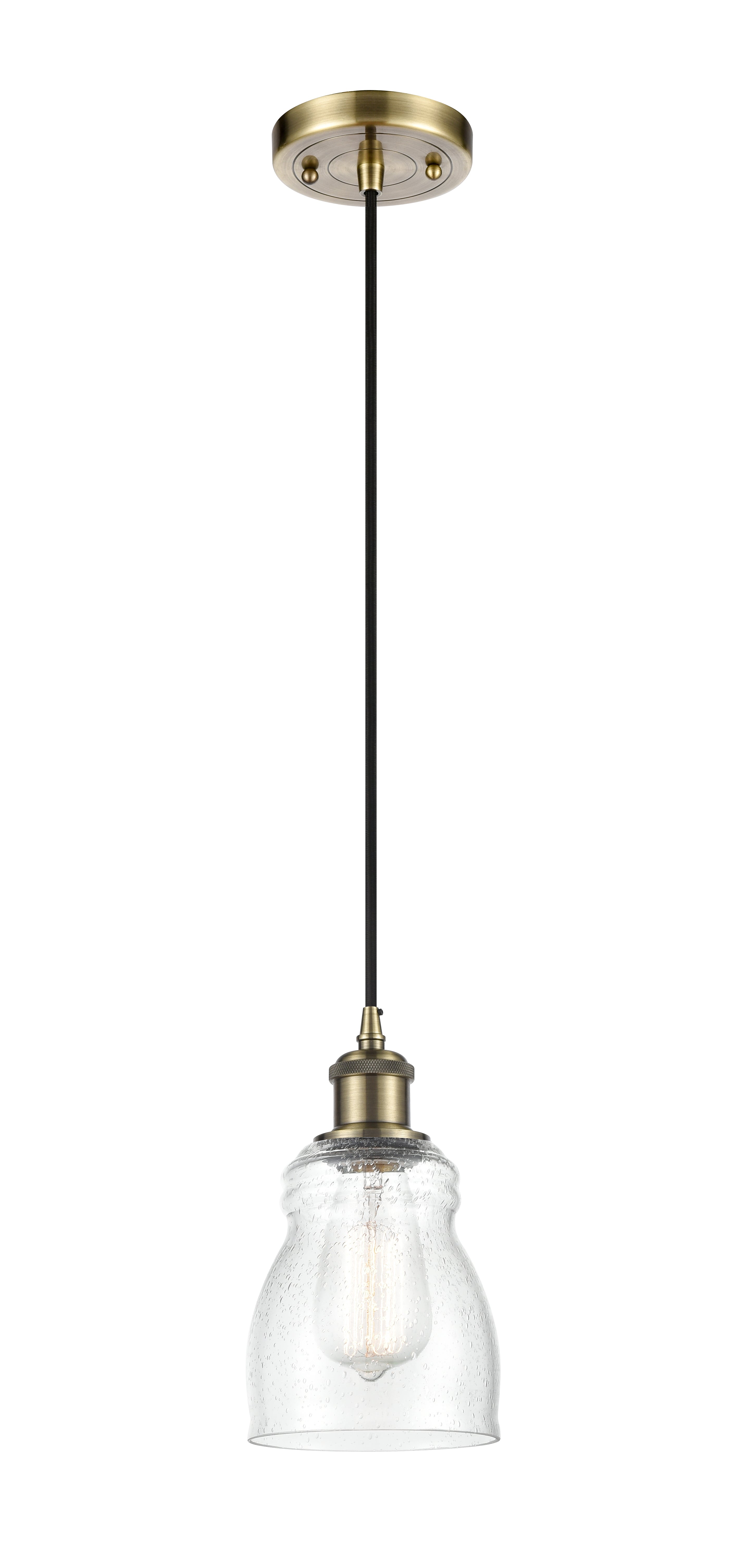 Ballston Mini Pendant Antique Brass Cast