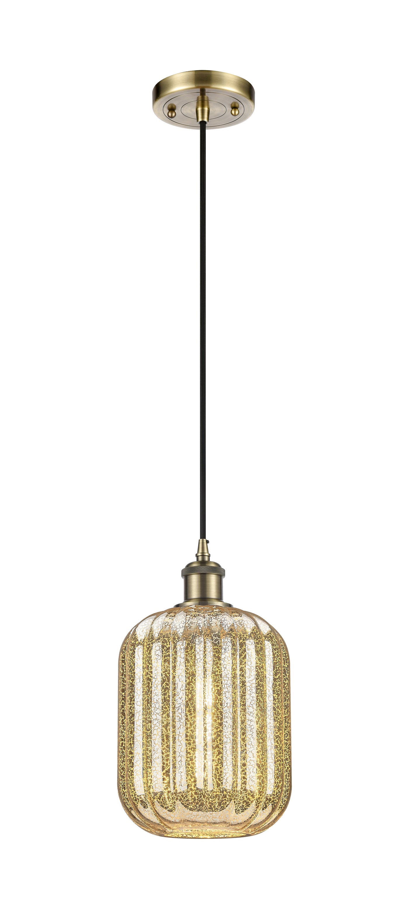 Ballston Mini Pendant Antique Brass Finish