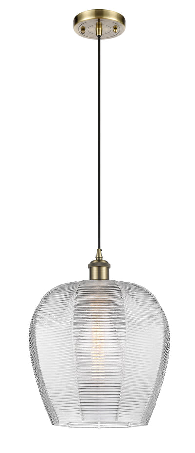 Ballston Mini Pendant Antique Brass Finish