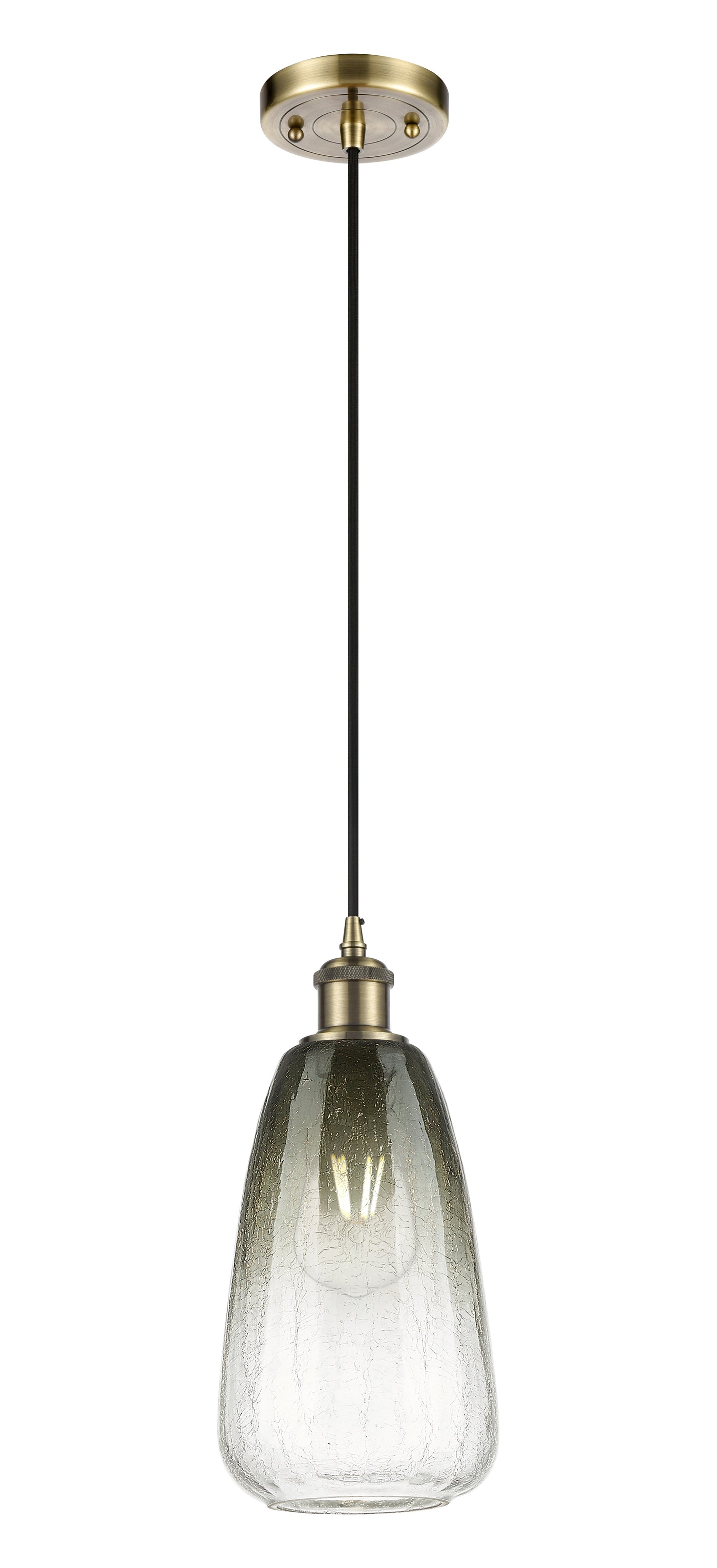 Ballston Mini Pendant Antique Brass 6 Inch