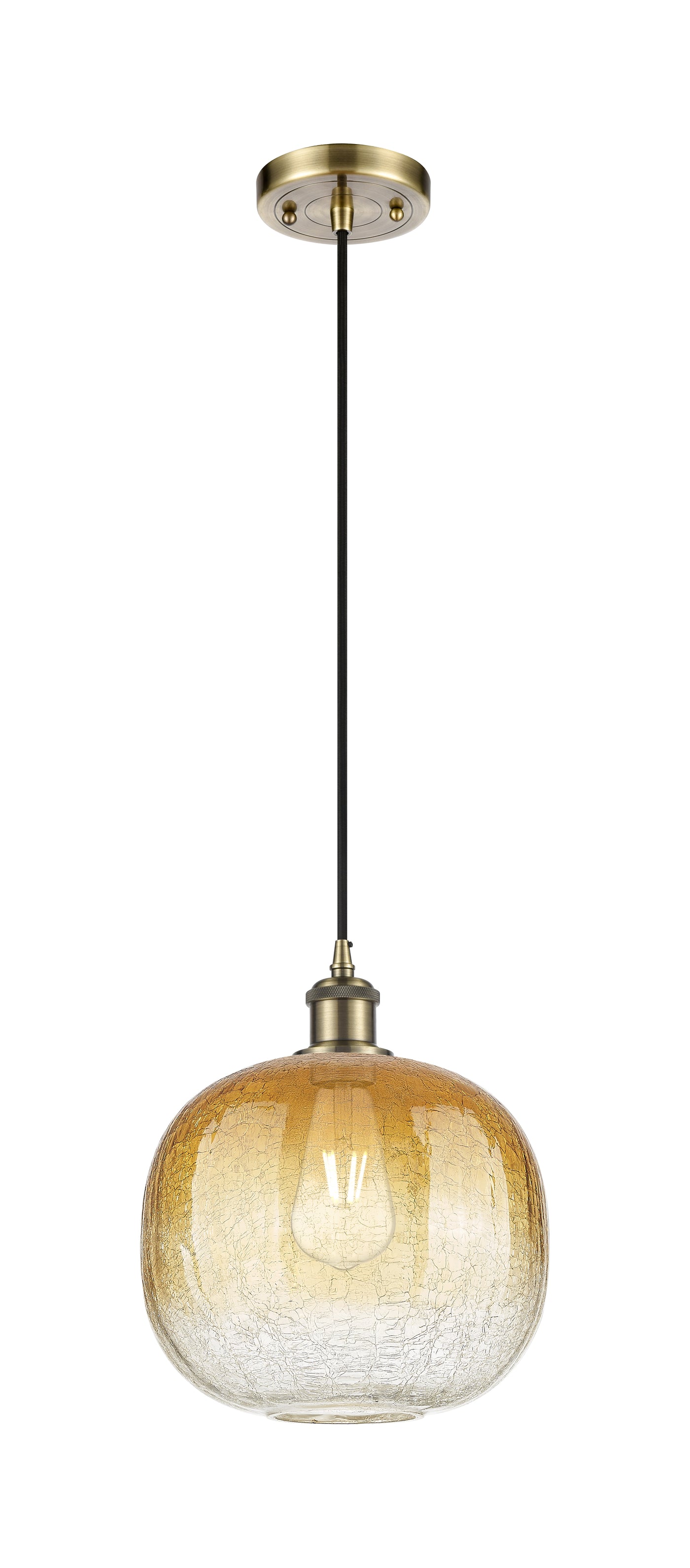 Ballston Mini Pendant Antique Brass Finish