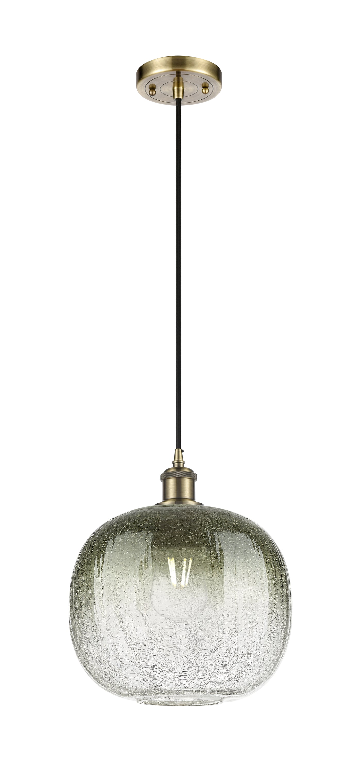Ballston Mini Pendant Antique Brass Finish