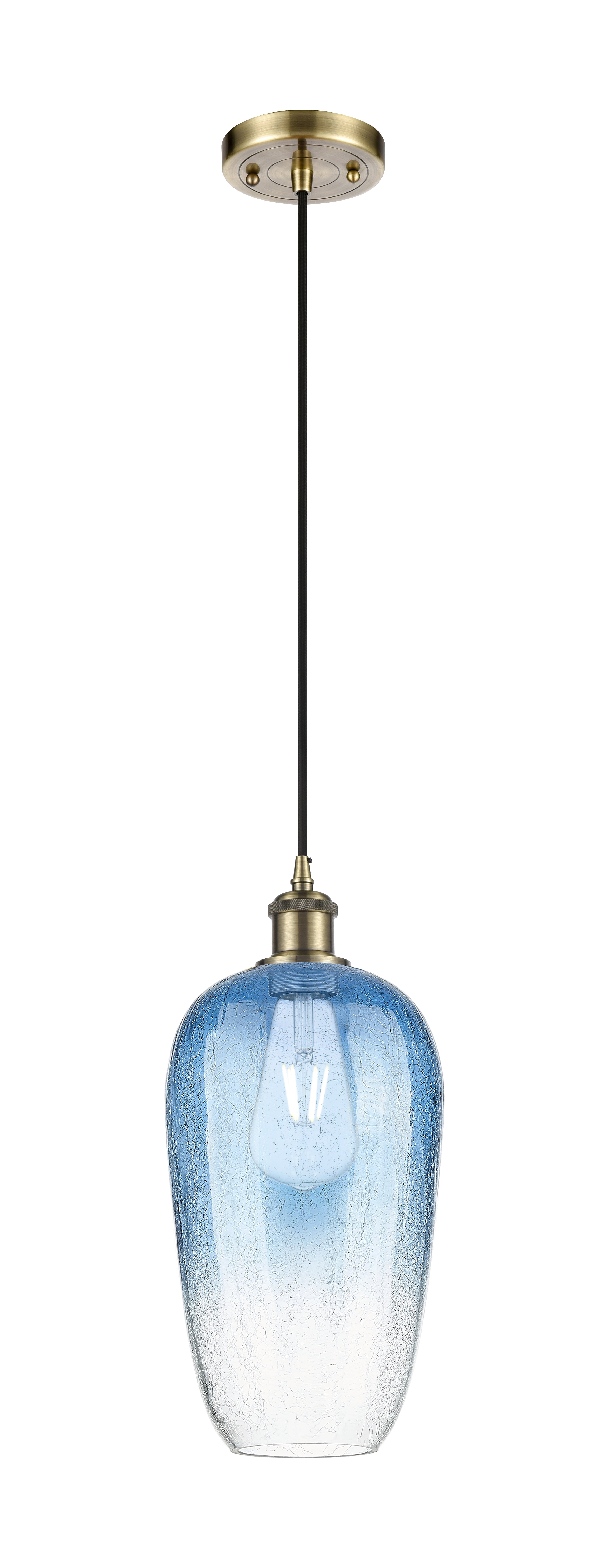 Ballston Mini Pendant Antique Brass 7 Inch