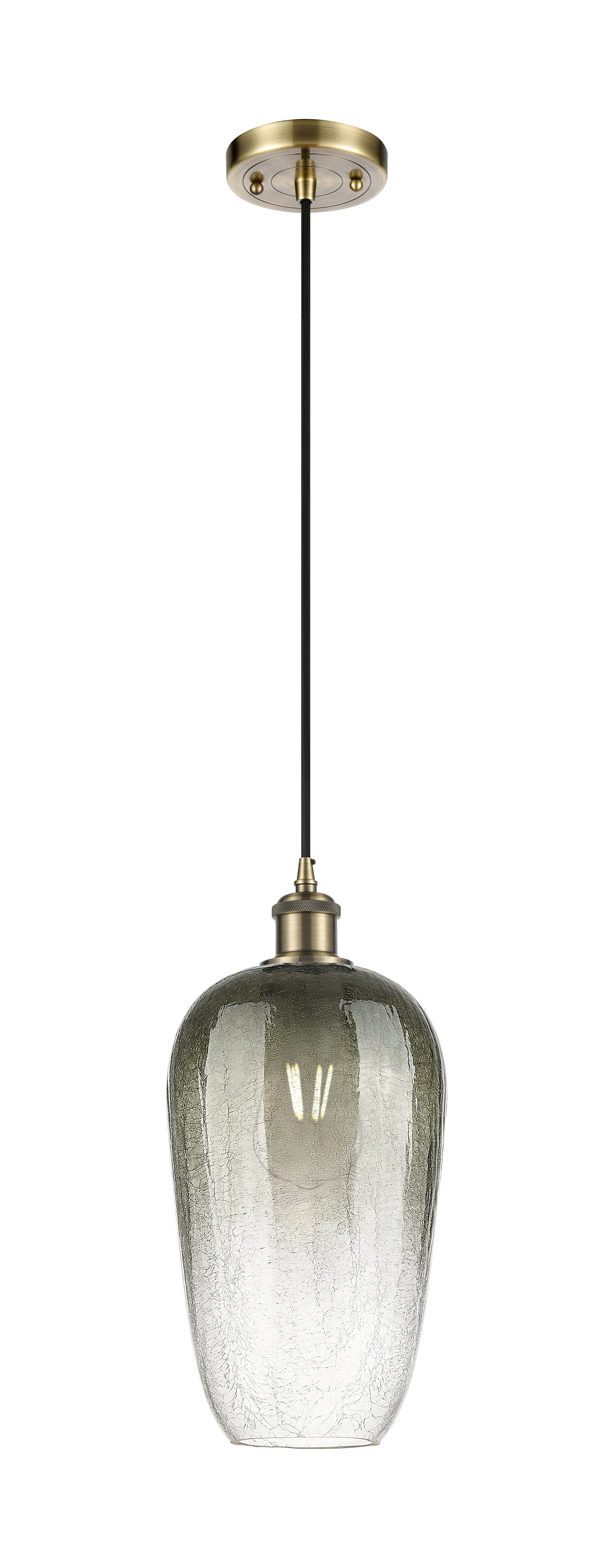 Ballston Mini Pendant Antique Brass 7 Inch