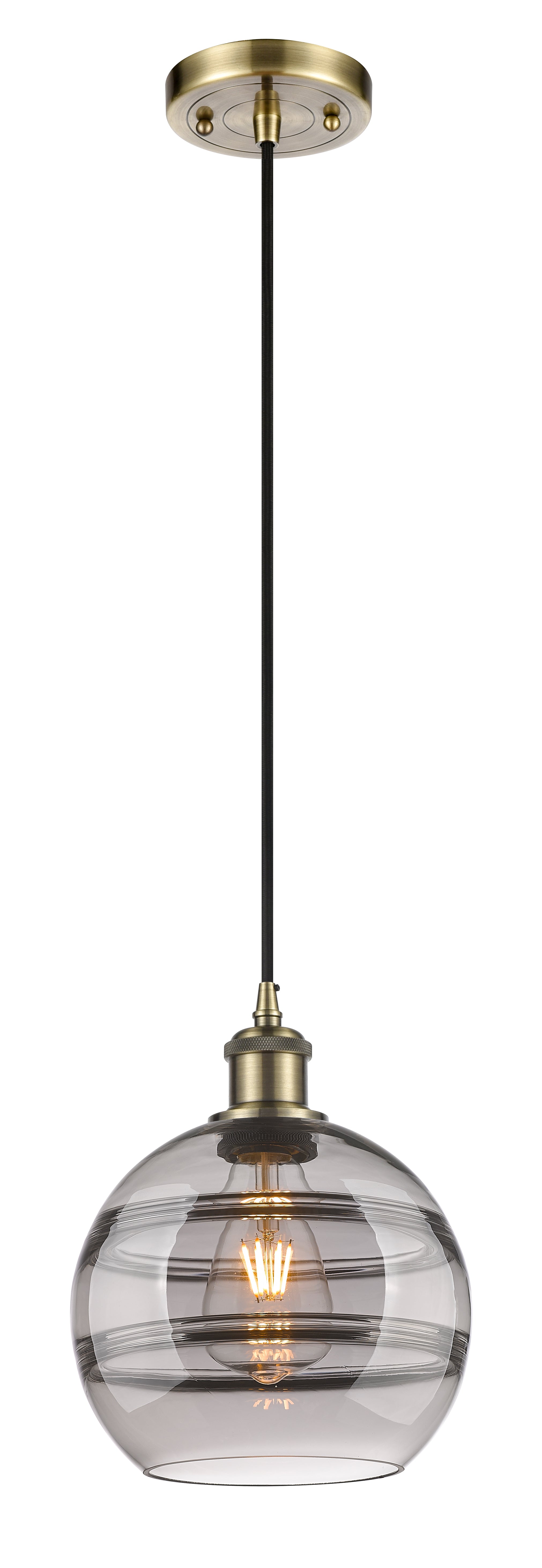 Ballston Mini Pendant Antique Brass Finish