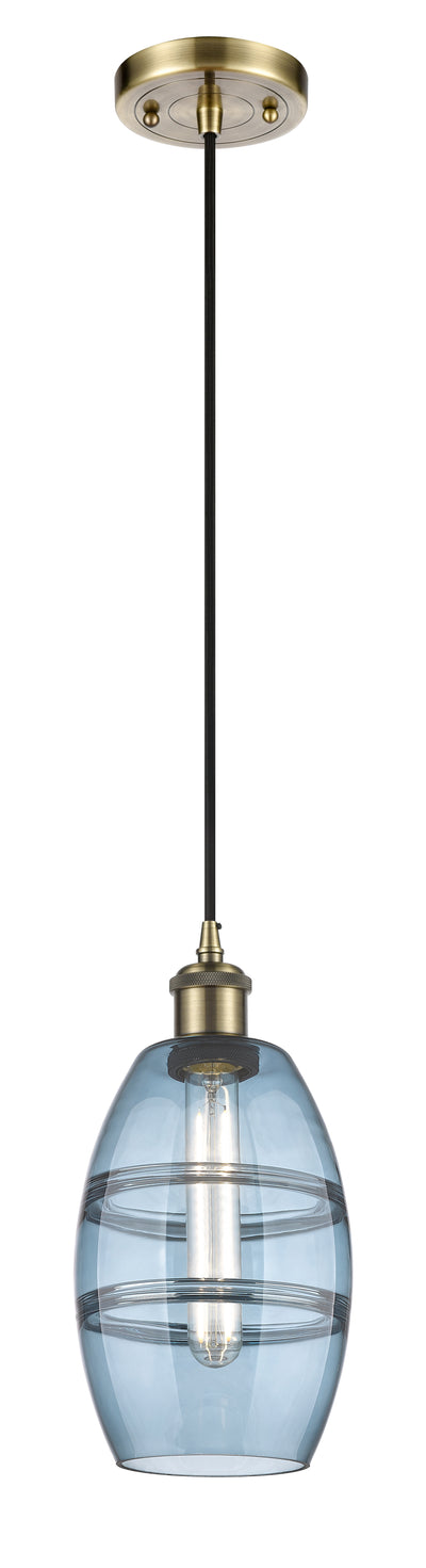 Ballston Mini Pendant Antique Brass Finish
