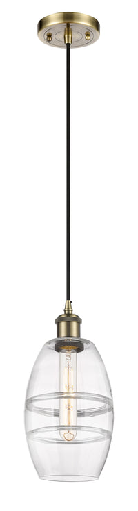 Ballston Mini Pendant Antique Brass Finish