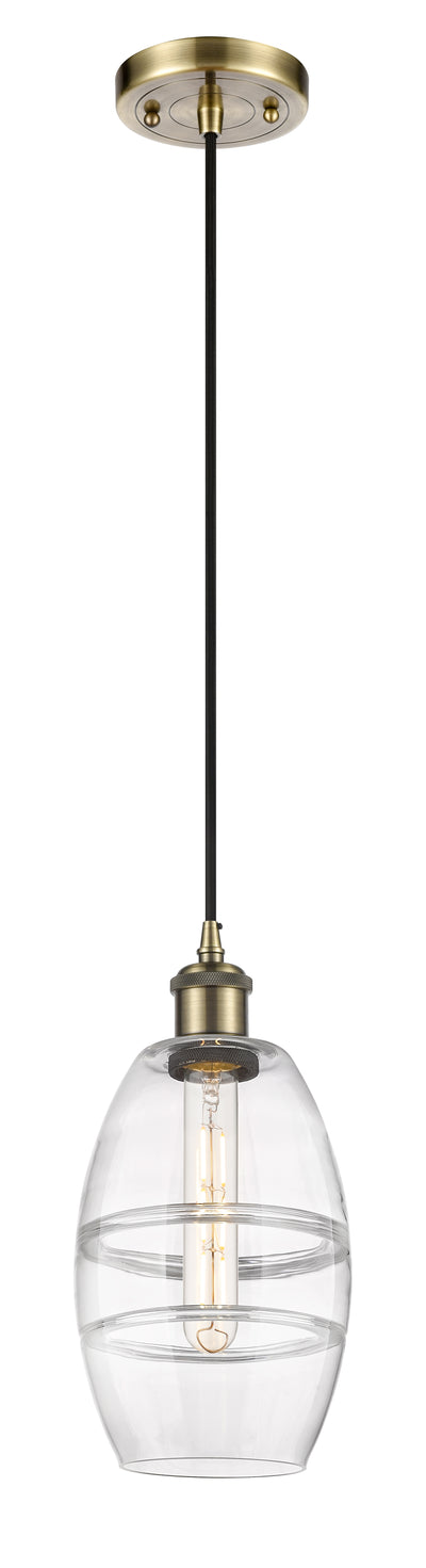 Ballston Mini Pendant Antique Brass Finish