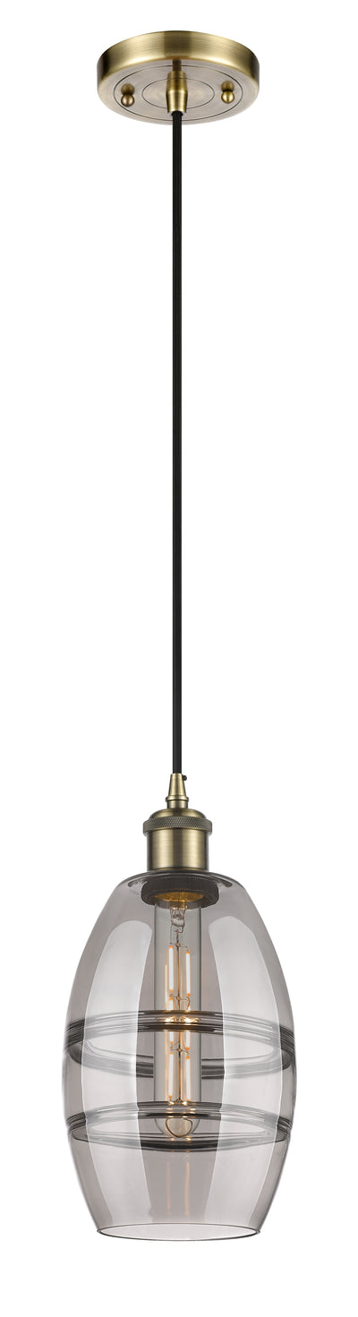 Ballston Mini Pendant Antique Brass Finish