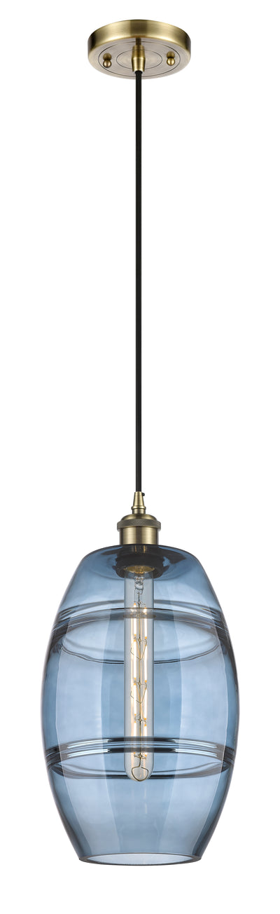 Ballston Mini Pendant Antique Brass Finish
