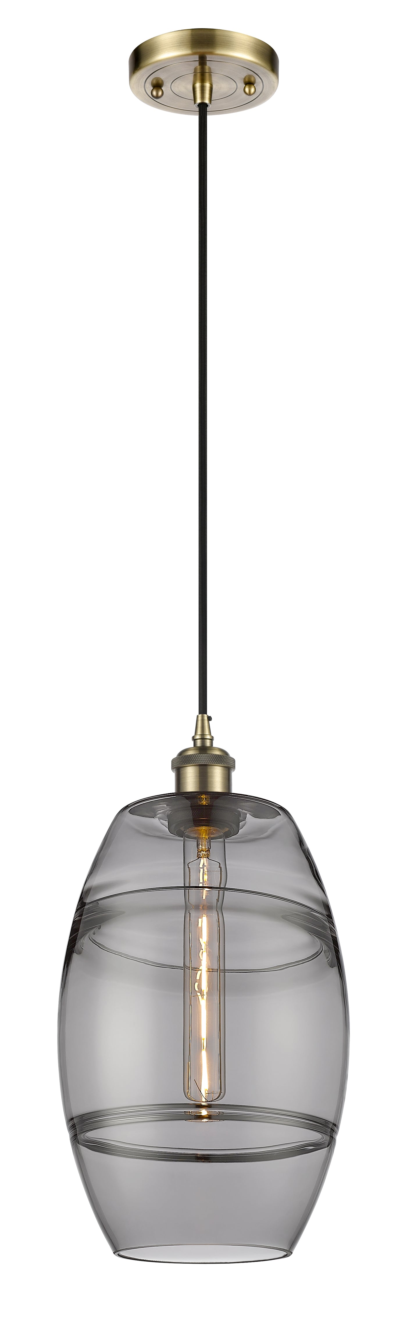 Ballston Mini Pendant Antique Brass Finish