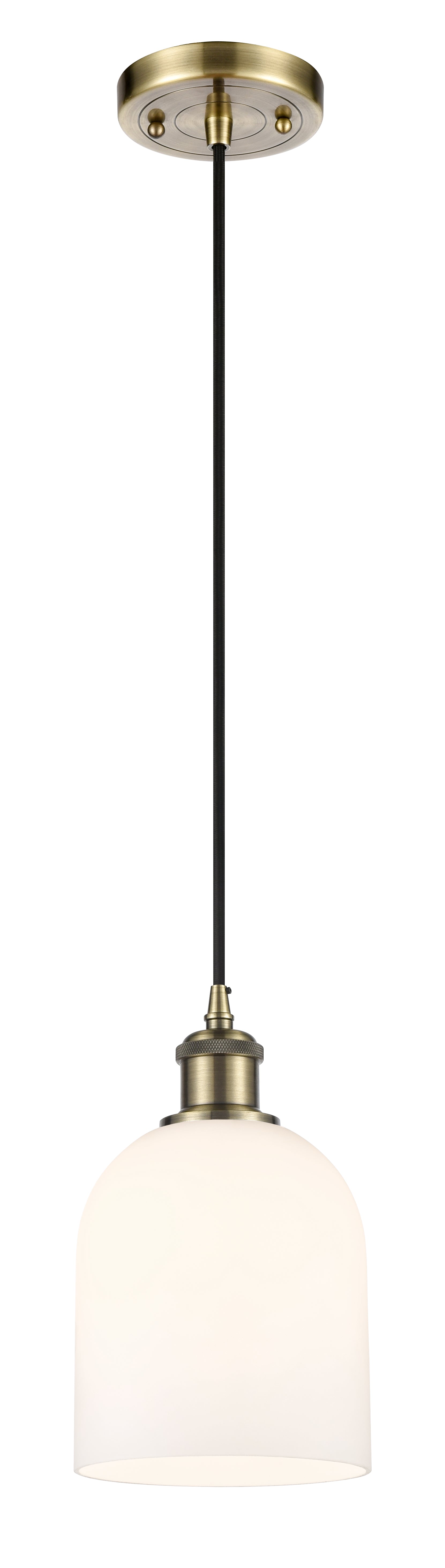 Ballston Mini Pendant Antique Brass Finish
