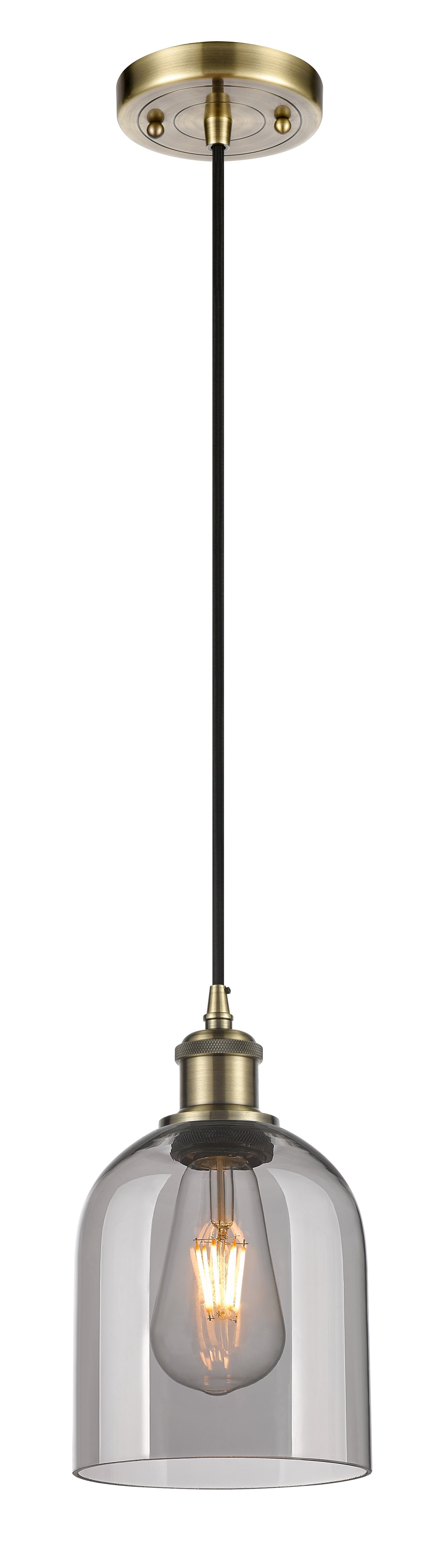 Ballston Mini Pendant Antique Brass Finish