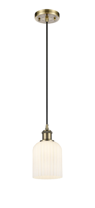 Ballston Mini Pendant Antique Brass Finish