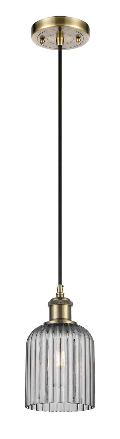 Ballston Mini Pendant Antique Brass Finish