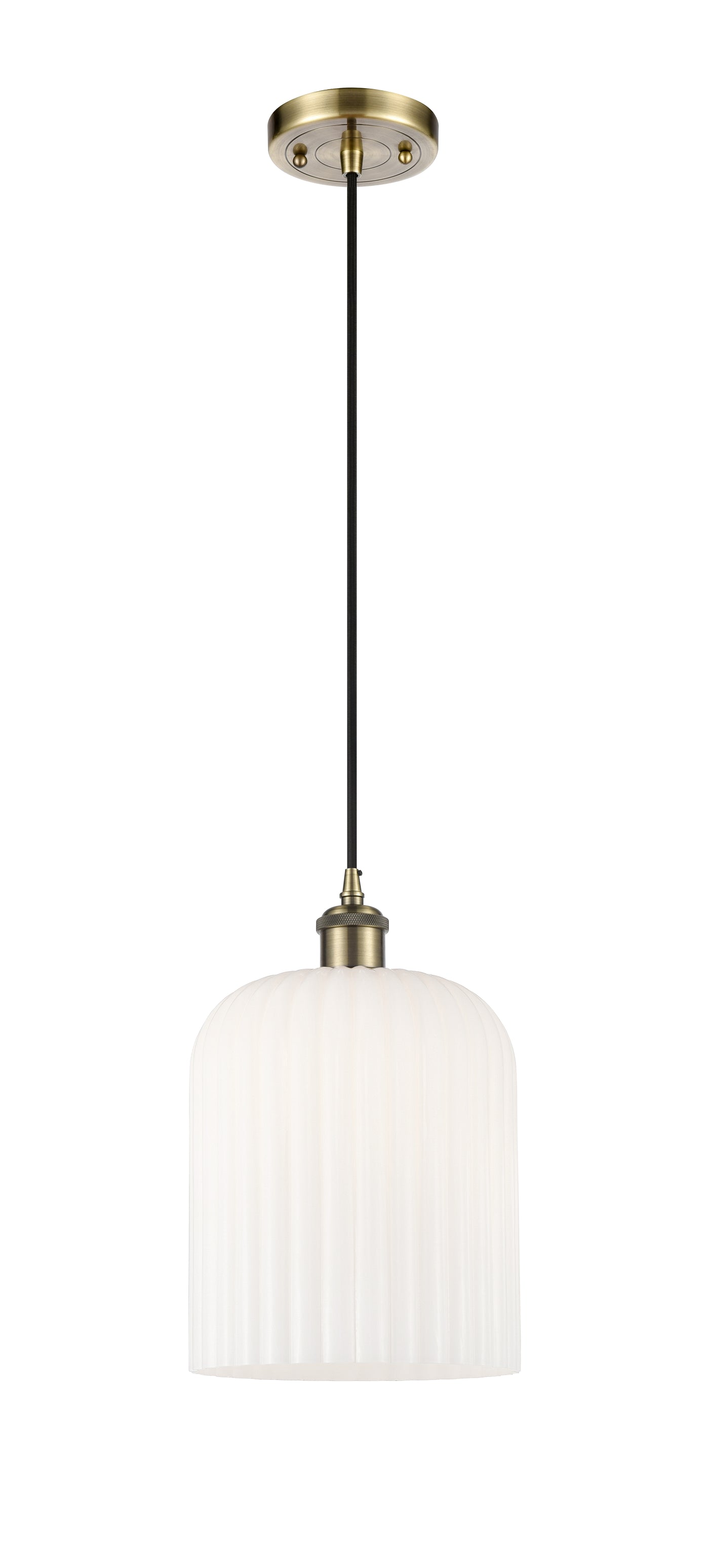 Ballston Mini Pendant Antique Brass 5 Inch