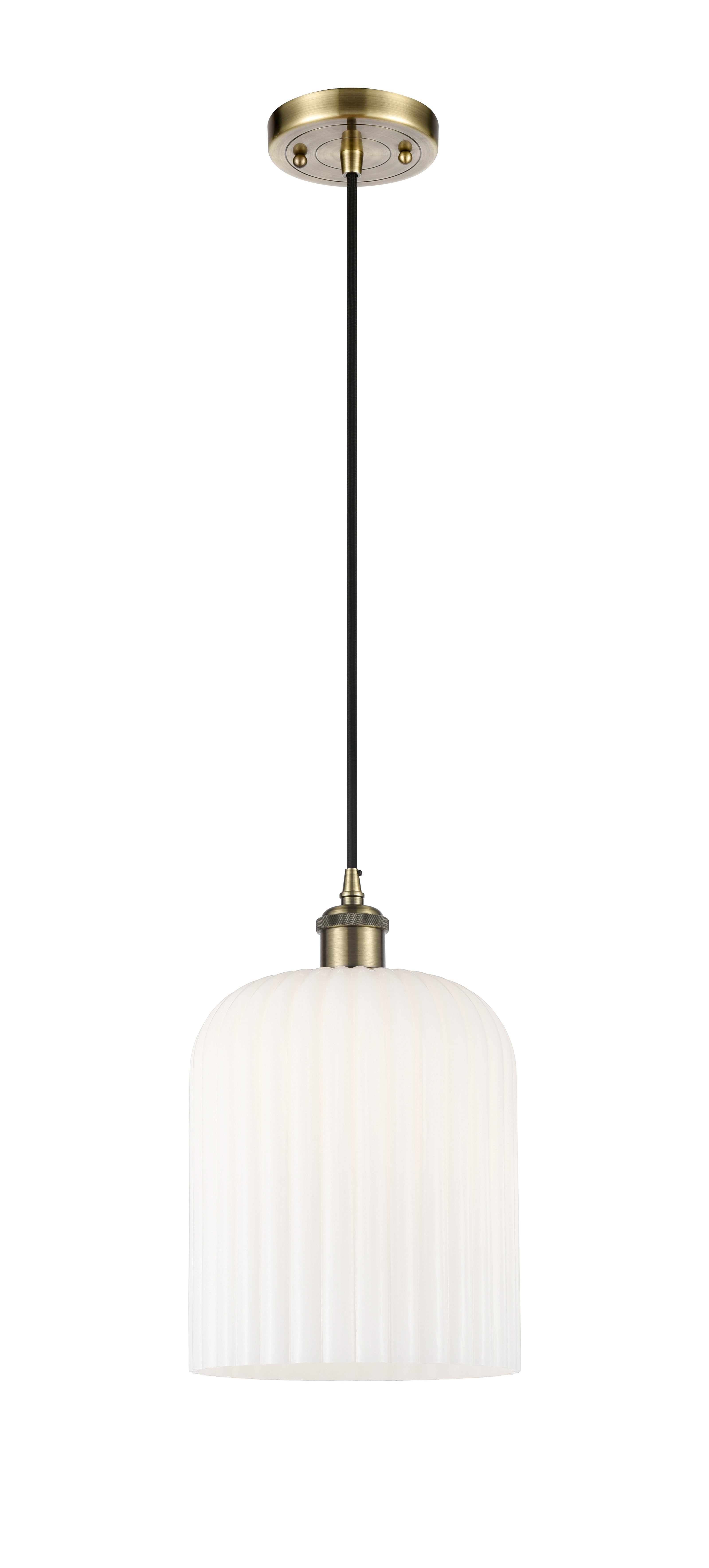 Ballston Mini Pendant Antique Brass 5 Inch