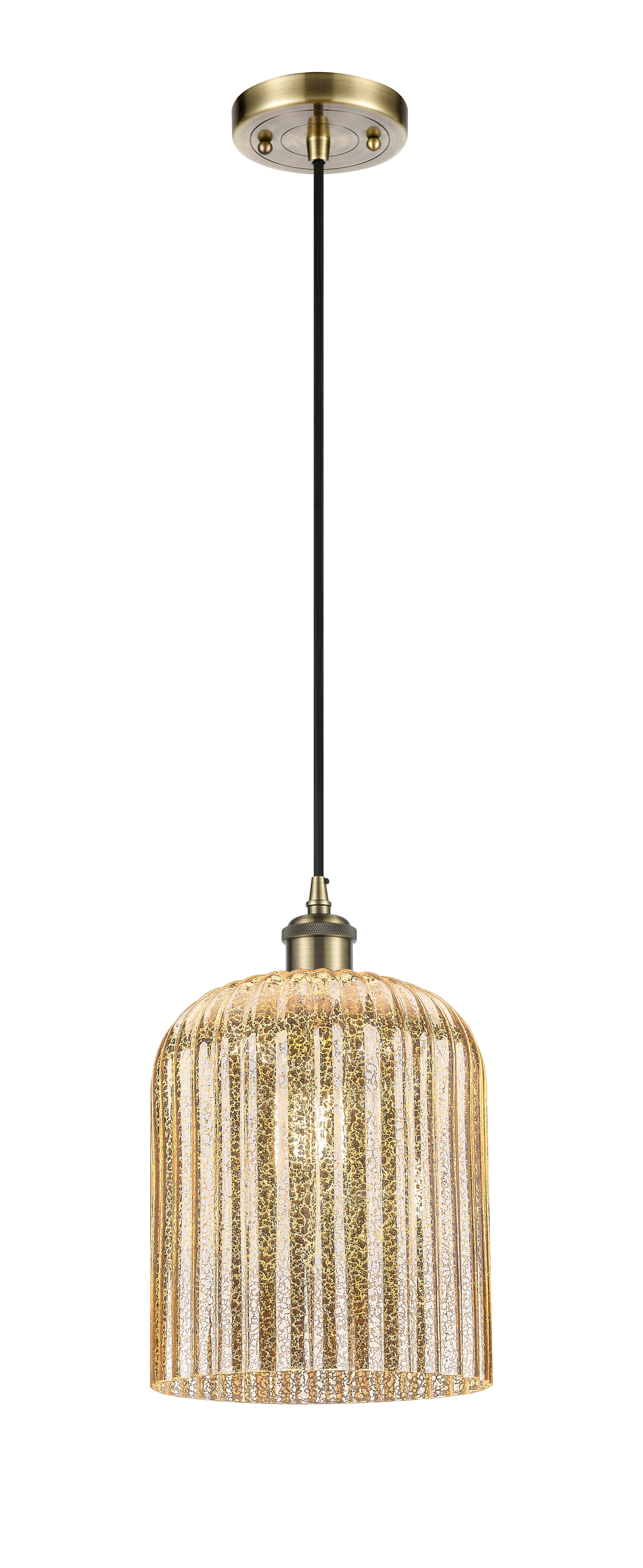 Ballston Mini Pendant Antique Brass 5 Inch