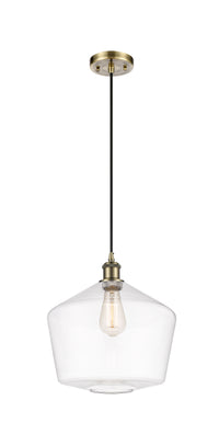 Ballston Mini Pendant Antique Brass 12 Inch