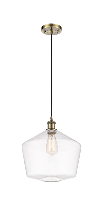 Ballston Mini Pendant Antique Brass 12 Inch
