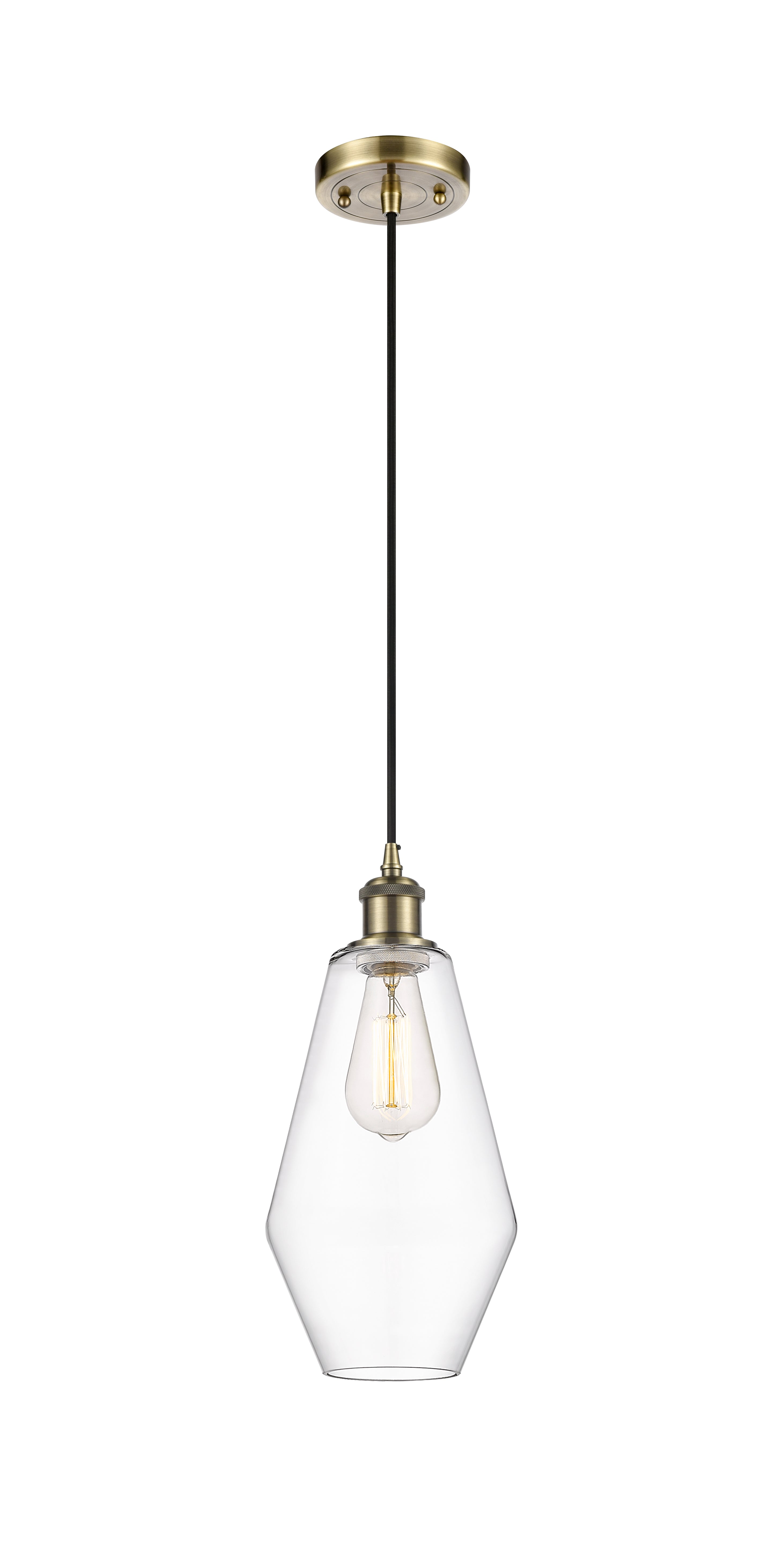 Ballston Mini Pendant Antique Brass Cast