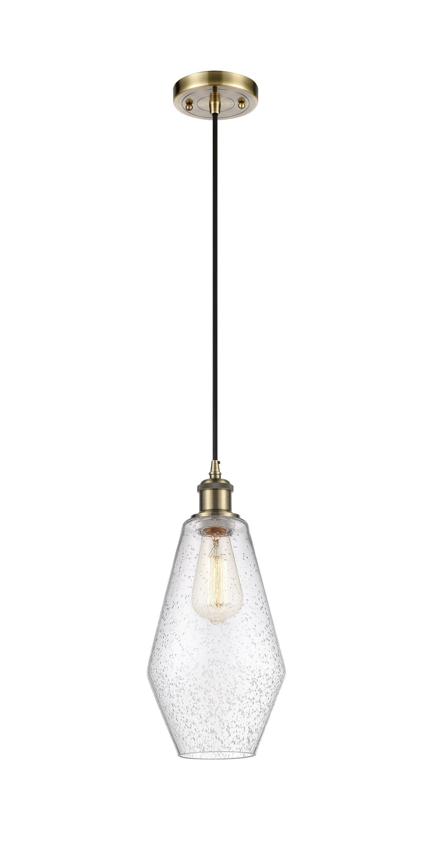 Ballston Mini Pendant Antique Brass Finish
