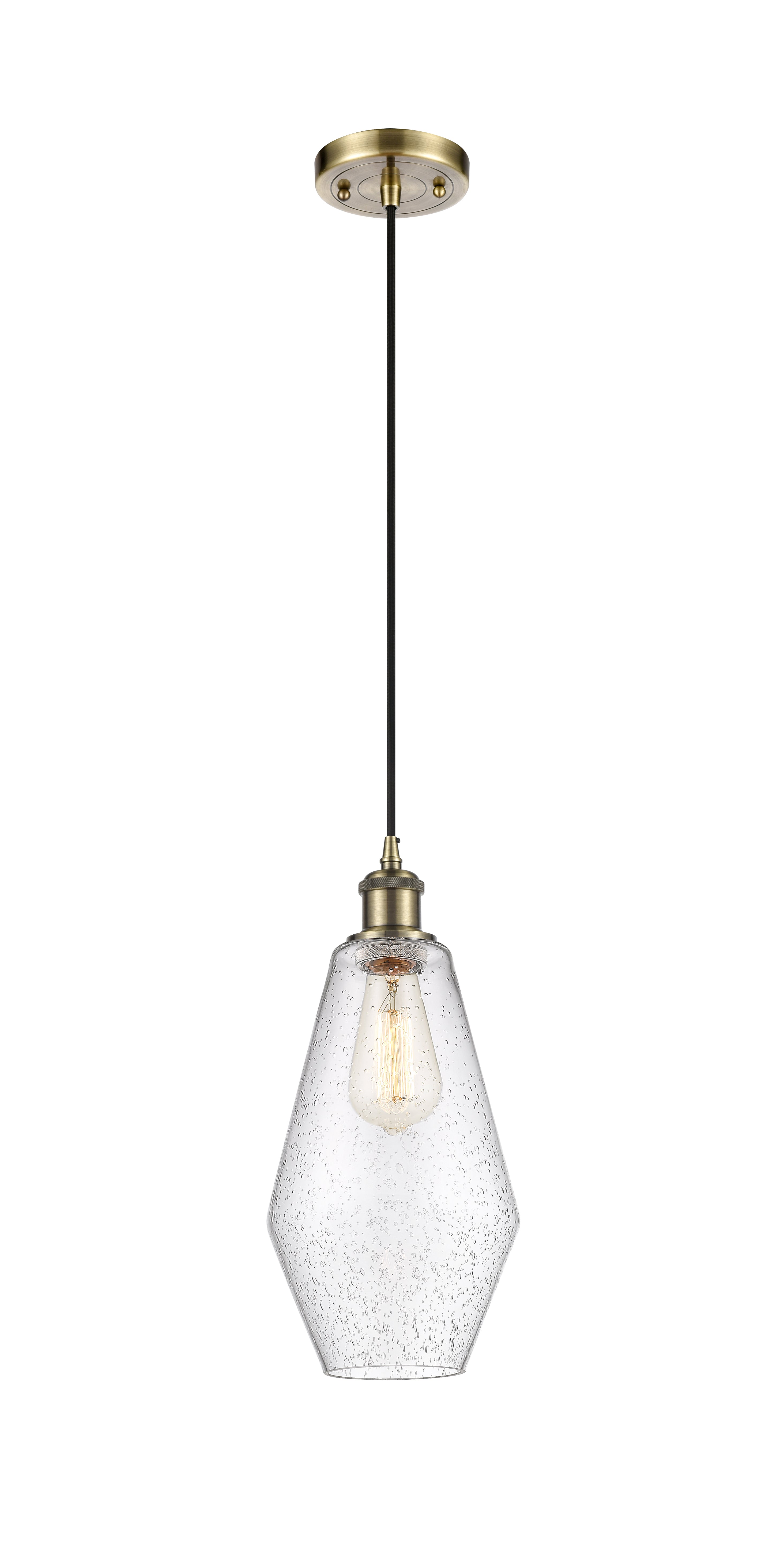 Ballston Mini Pendant Antique Brass Finish